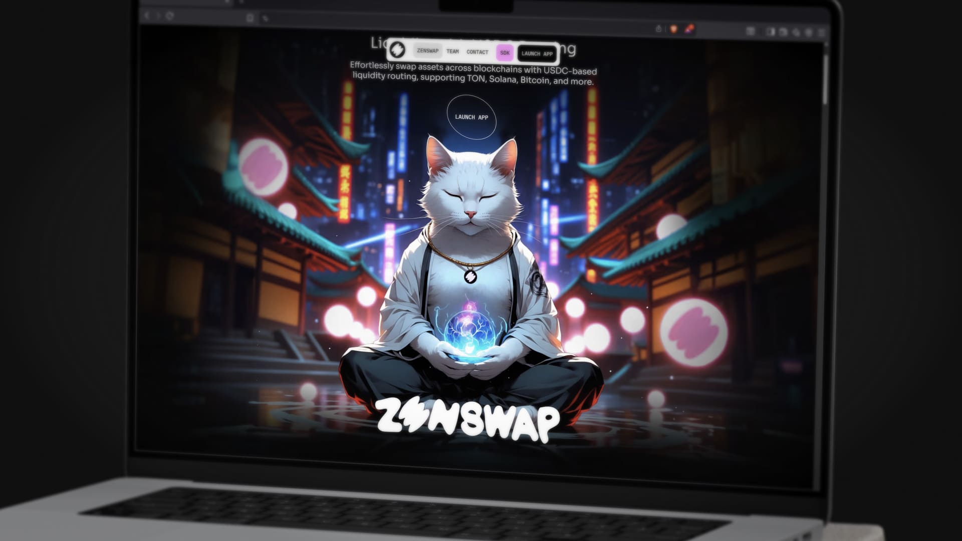 Zenswap website