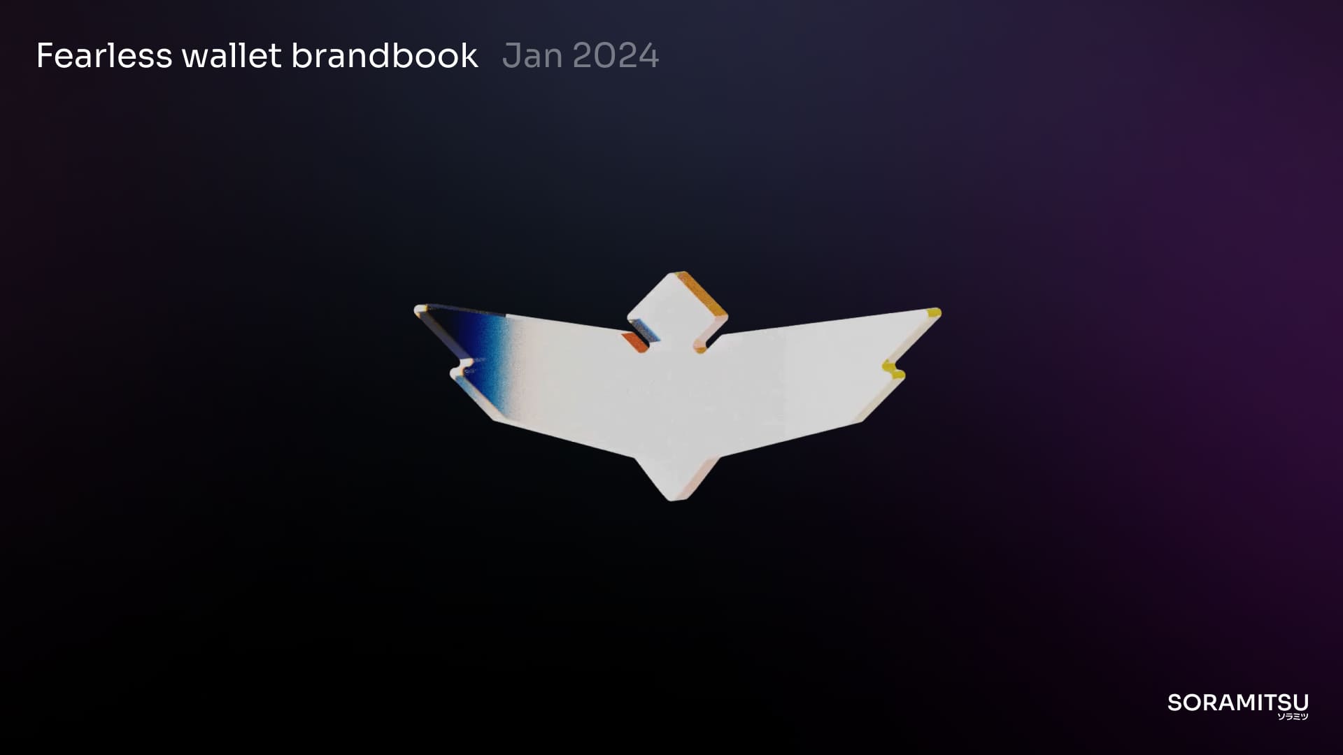 Fearless Wallet brand book pages