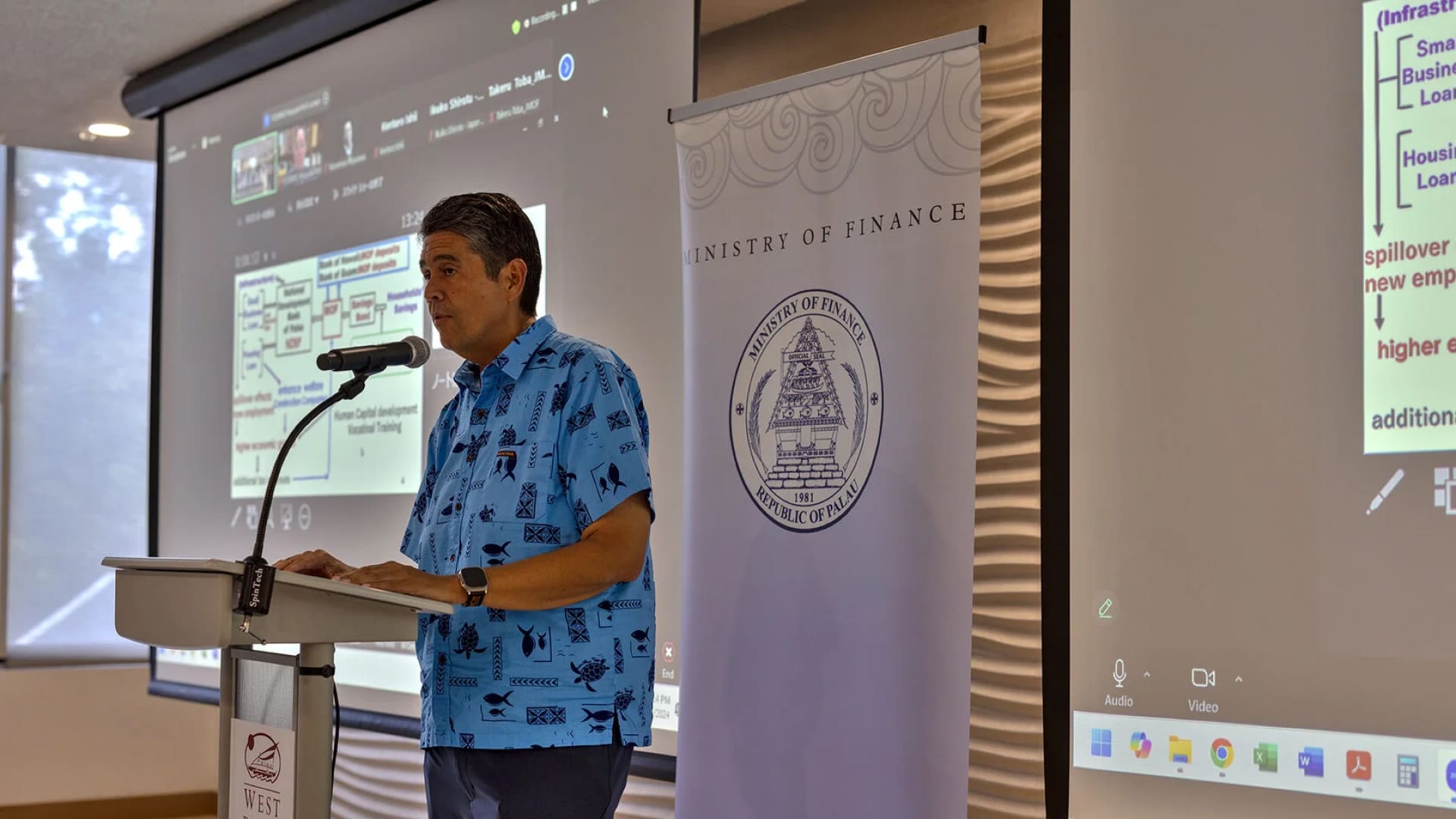 Palau Ministry of Finance ceremony, September 30, 2024