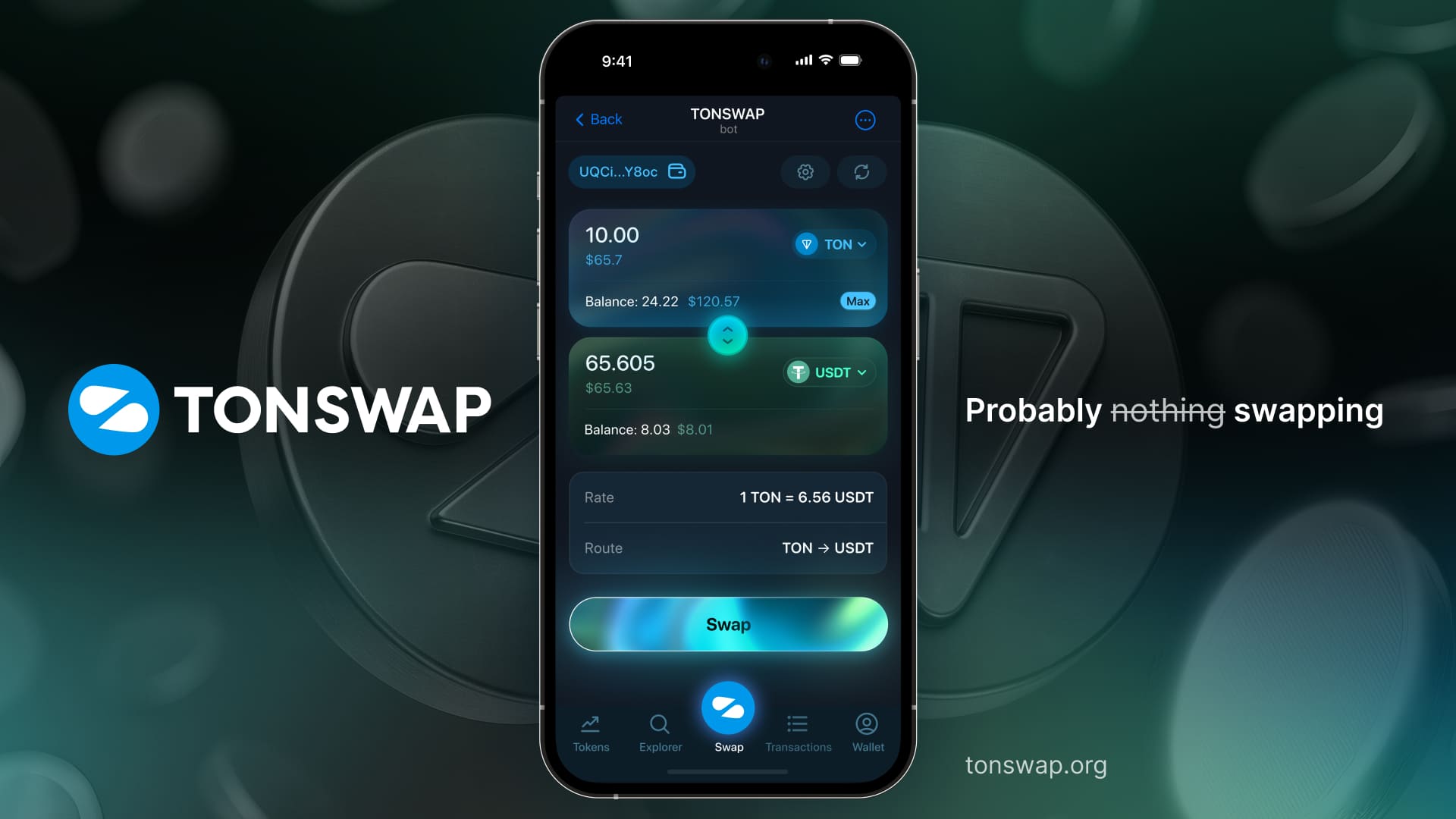 Tonswap swap interface